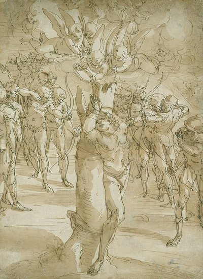 The Martyrdom of Saint Sebastian by Luca Cambiaso